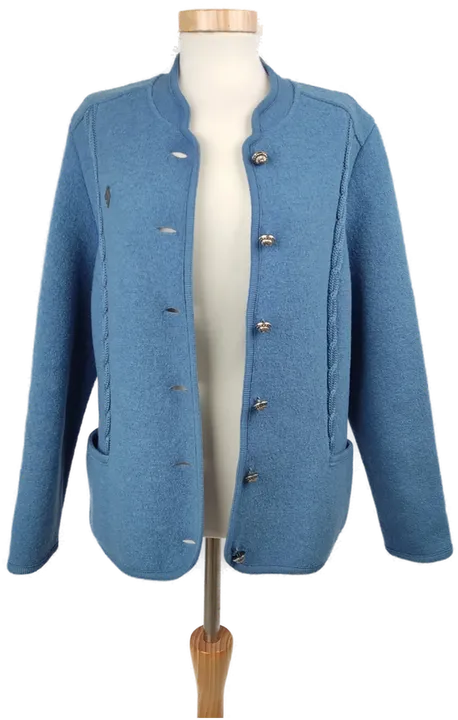 Kitz Pichler Damen Trachten Jacke blau, reine Schurwolle - Größe 38/40 - Bild 2
