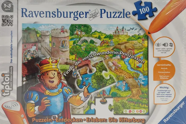 tiptoi® Ravensburger Puzzle 100 - Die Ritterburg  - Bild 1