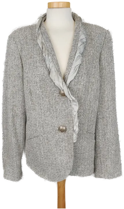 BIBA Damen Bouclé-Blazer grau/silber - XL/42 - Bild 1