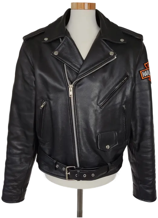 Highway 1 Herren Motorradjacke, schwarz - Gr. M - Bild 1