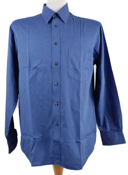Mino Lombardi Herren Hemd blau - 40 - Bild 1