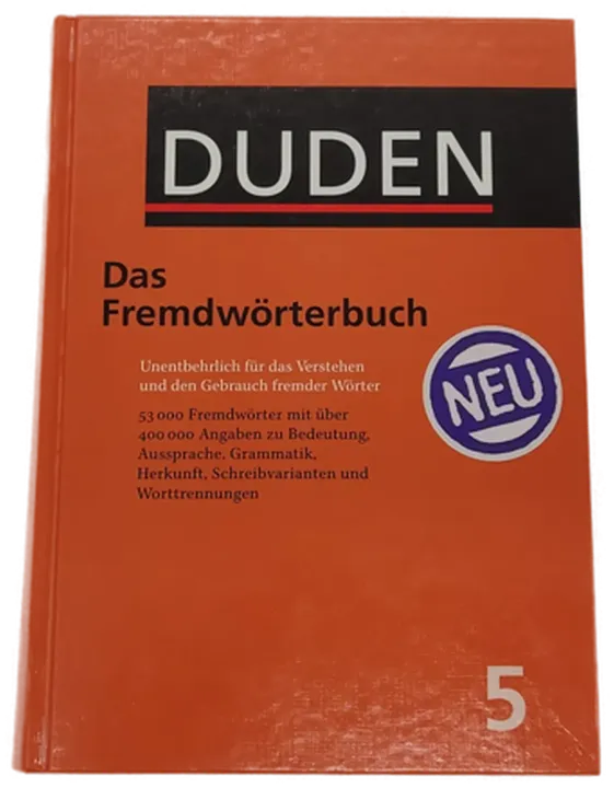 Buch Duden Fremdwörterbuch Neu 5 - Bild 1