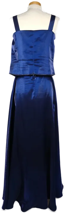 AG Gylem Abendkleid blau  zweiteilig mit Perlenstickerei- XXL/ 44 - Bild 2