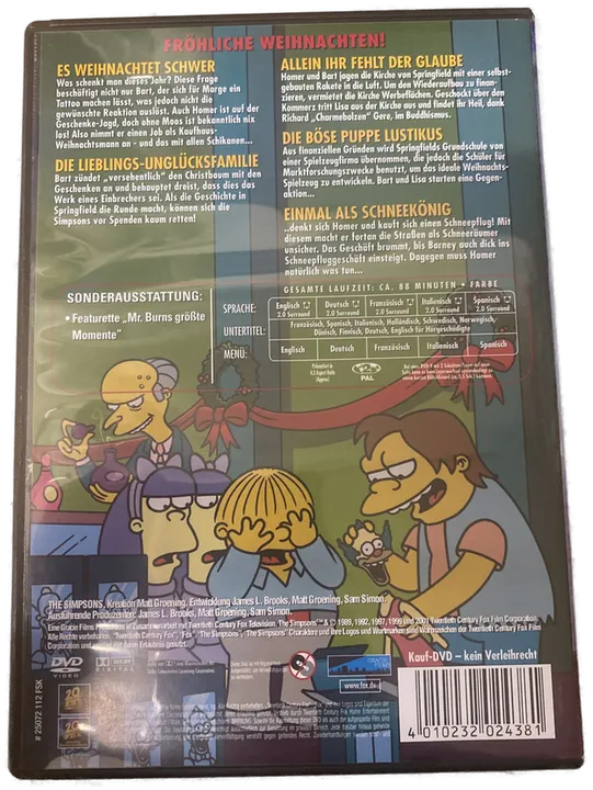 Weihnachten mit den Simpsons - DVD - Bild 2