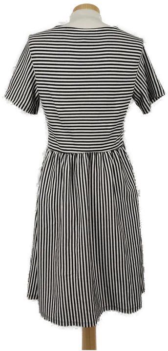 ASOS Design schwarz weiß gestreiftes Damenkleid Gr EU 34 - Bild 2
