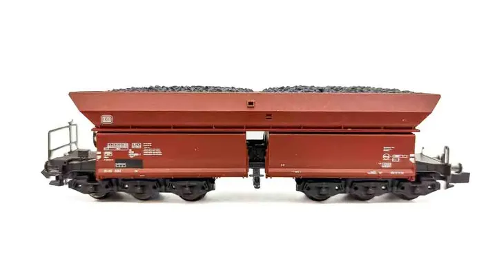 Reco Spur N 02365 B Selbstenladewagen mit Kohle-Ladung DB ohne Verpackung - Bild 4