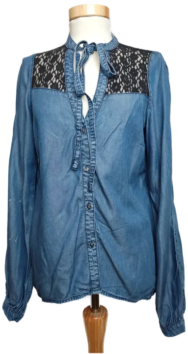 Guess Damen Jeans Bluse  Blau/schwarz Gr.  - Bild 4