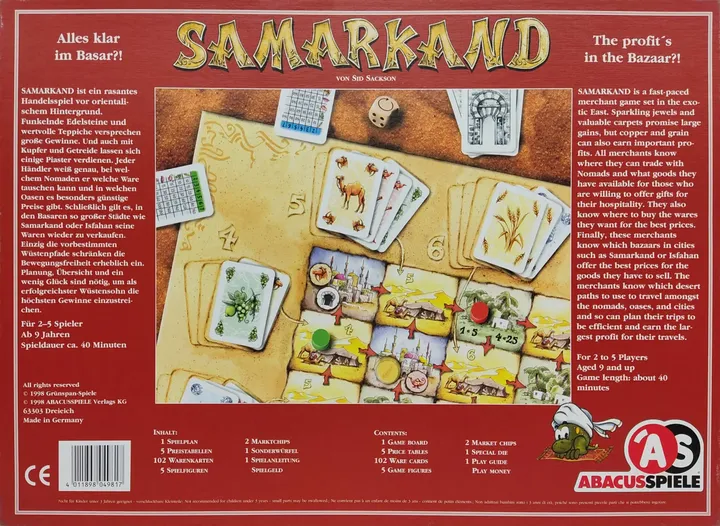 Samarkand - Alles klar im Basar?! - Abacus Spiele - Bild 2