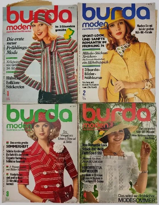 Burda Modezeitschrift 12 Hefte 1974 - Bild 1