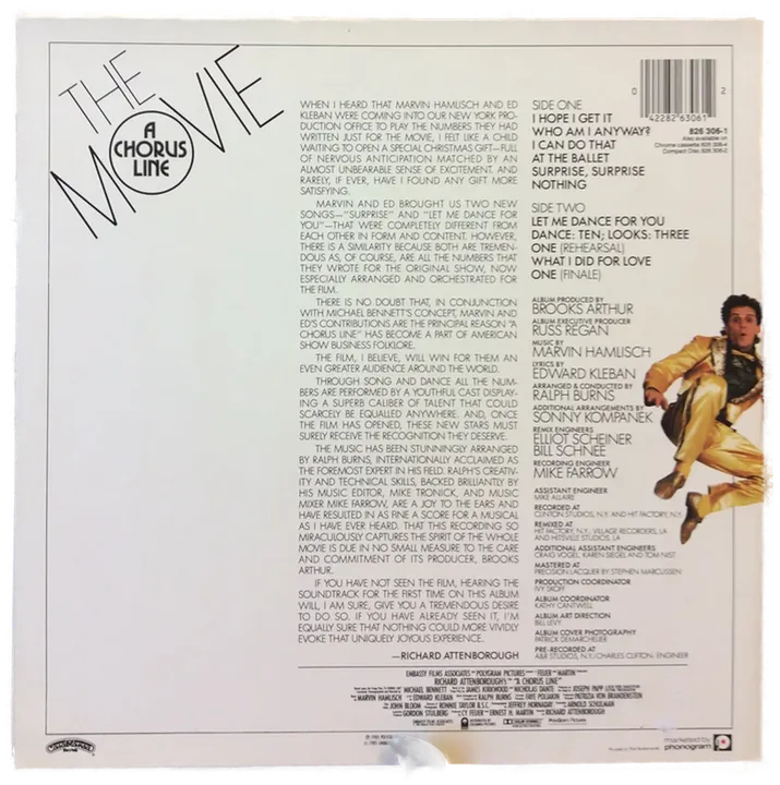 LP Schallplatte - The Movie - A Chorus Line - Bild 2