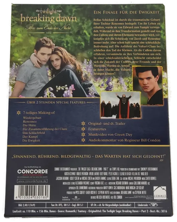 2 DVD's Breaking Dawn 