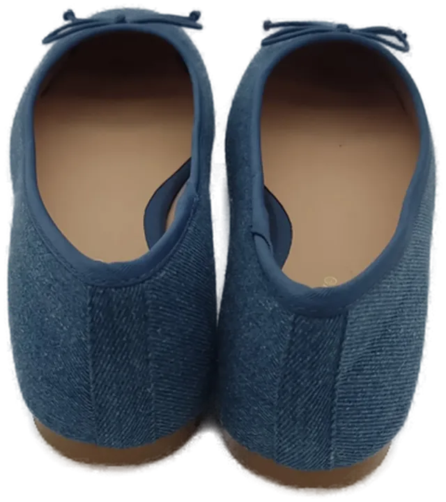 Primark Ballerinas Stoff blau NEU - Gr. 37 - Bild 3