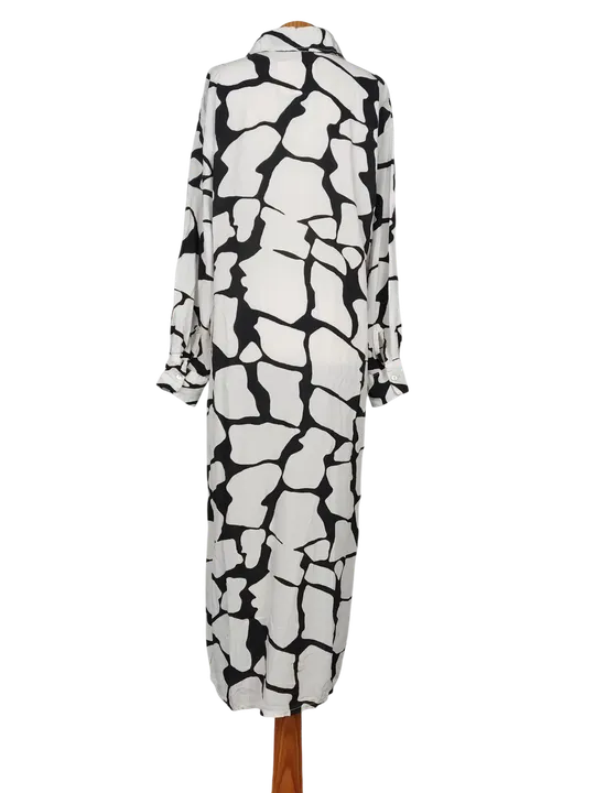 New Line Damen Maxikleid, weiß/schwarz - Gr. L  - Bild 2