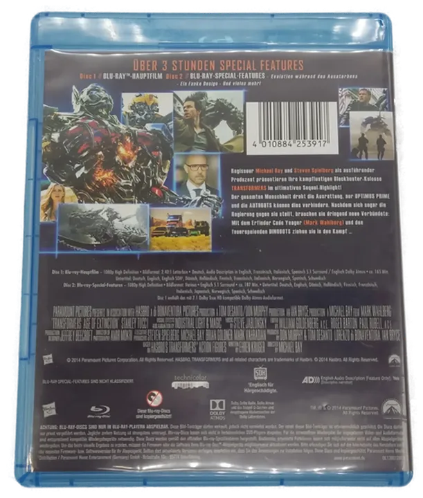 Blu-ray 2 Disc Transformers Ära des Untergangs mit Bonus Disc - Bild 2