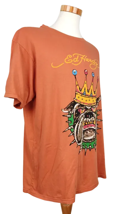 Ed Hardy Herren T-Shirt, orange - Gr. XL  - Bild 3