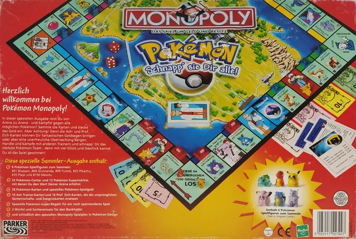 Monopoly Pokémon Sammler Ausgabe - Gesellschaftsspiel - Parker  - Bild 2