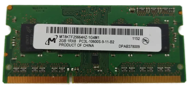 Micron 2GB DDR3 1RX8 PC3L-10600U-9-11-B2 Arbeitsspeicher Laptop / RAM  - Bild 4