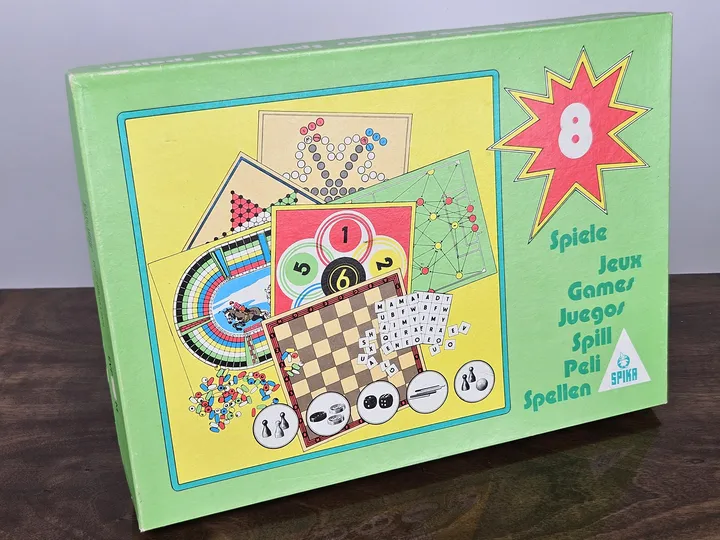 8 Spiele - Vintage Gesellschaftsspiele - SPIKA  - Bild 1