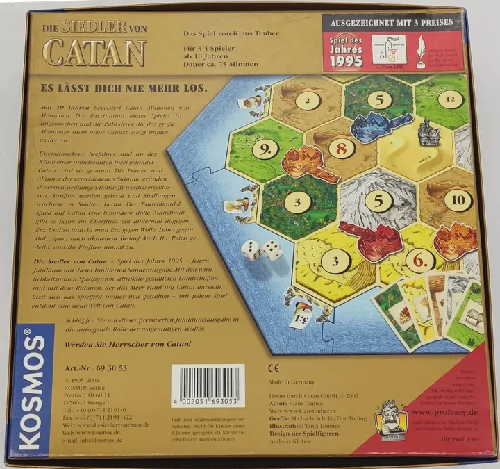 Kosmos 10 Jahre Die Siedler von Catan ein Spiel von Klaus Teuber - Bild 2