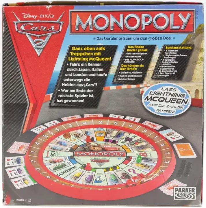 Monopoly Cars 2 - Gesellschaftsspiel, Hasbro - Bild 2