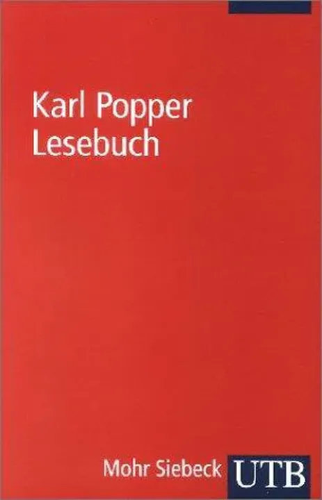 Karl Popper Lesebuch - Karl R. Popper - Bild 1