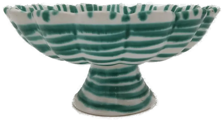 Gmundner Keramik Obstschale grün geflammt 24 cm  - Bild 1