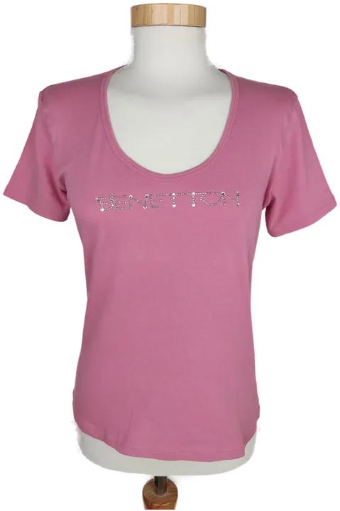 United Colors of Benetton Damen T-Shirt altrosa - L/40 - Bild 1