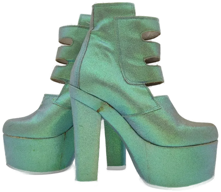 El Dantes Damen Glitter Plateau-Boots - Größe 39 - Bild 3