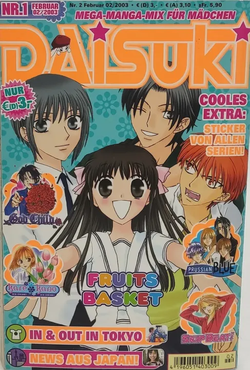 Buch Daisuki Heft 1 bis 8 (Feb 2003 bis Sep 2003) Mega-Manga-Mix für Mädchen Manga/Comic - Bild 1