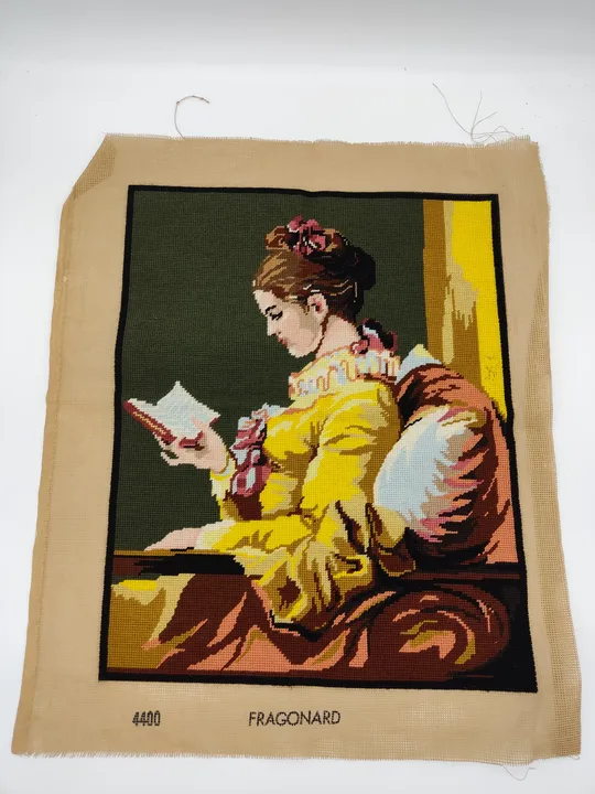 Die junge Leserin Stickbild Fragonard 69x56cm - Bild 4