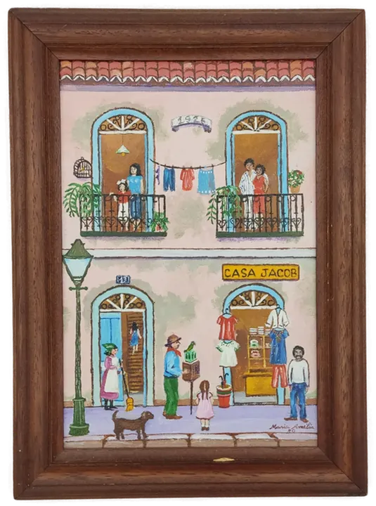 Original Gemälde 'Casa Jacob' von Maria Amélia Americano Leite Reydon  - Bild 1