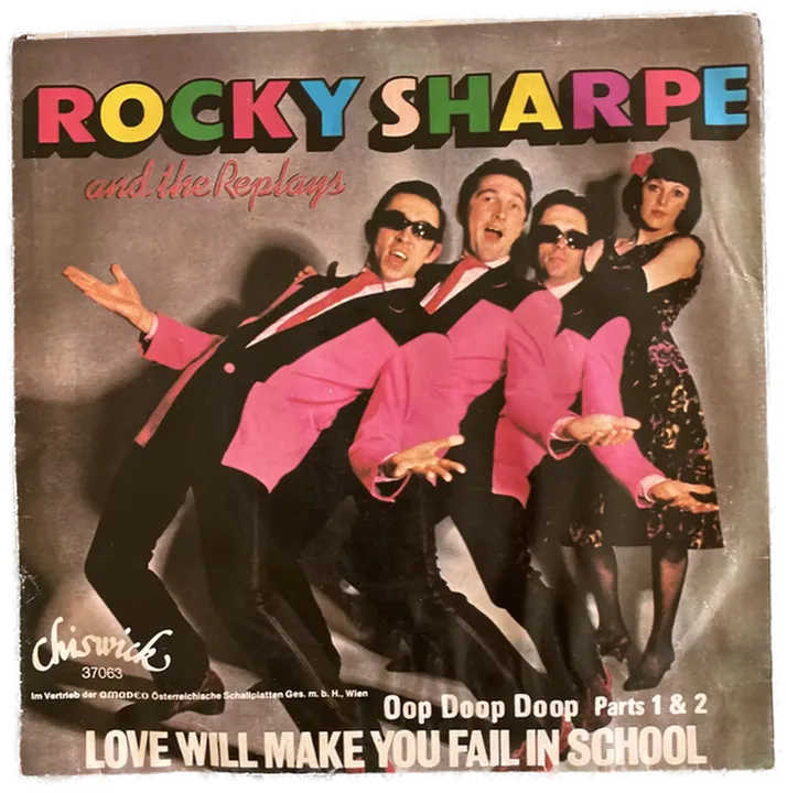 Singles Schallplatte - Rocky Sharpe and the Replays - Love will make you fail in School - Bild 2