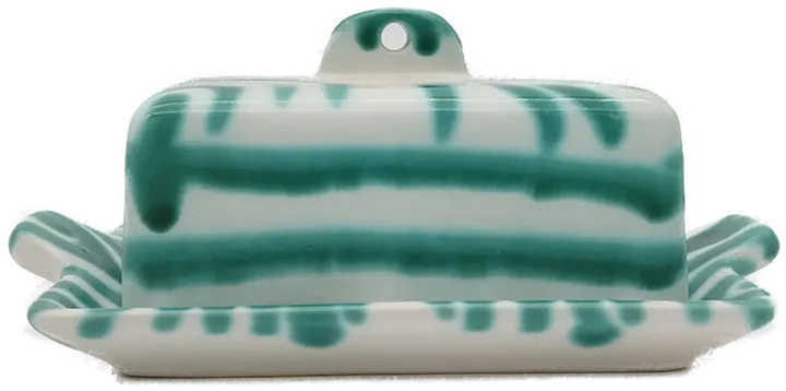 Gmundner Keramik Butterdose grün  - Bild 1