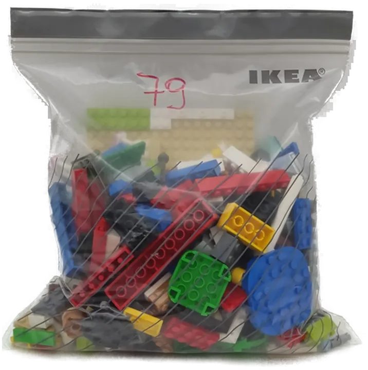 0.5 Kilo Lego Steine gemischt - Bild 1