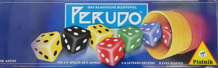 Das klassische Bluffspiel - Perudo - Gesellschaftsspiel, Piatnik  - Bild 1