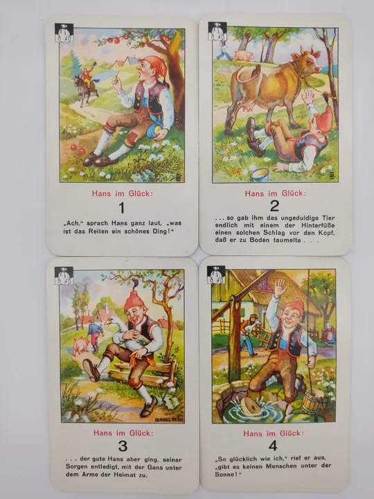 Vintage Märchen Quartett mit Texten der Gebrüder Grimm - Bild 13