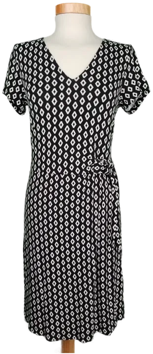 Tom Tailor Damen Kleid weiẞ/schwarz gemustert - S/36 - Bild 1