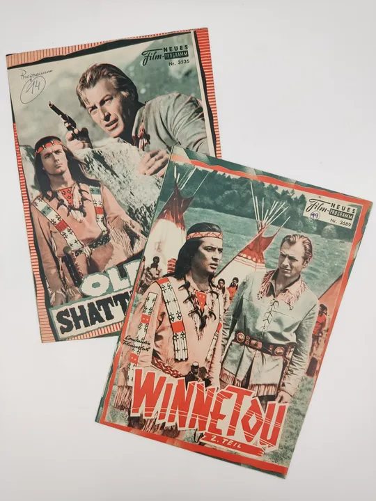 9x Vintage Filmprogramme - Karl May 1960er - Bild 1