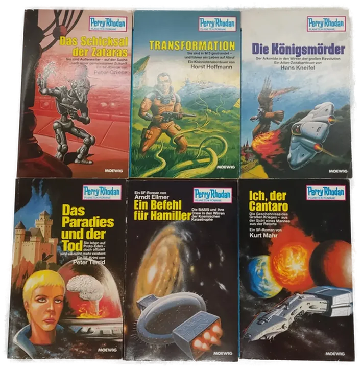 Bücher Moewig Perry Rhodan Planeten Romane Konvolut 6 Bände 319, 320, 321, 322, 326, 327 - Bild 2