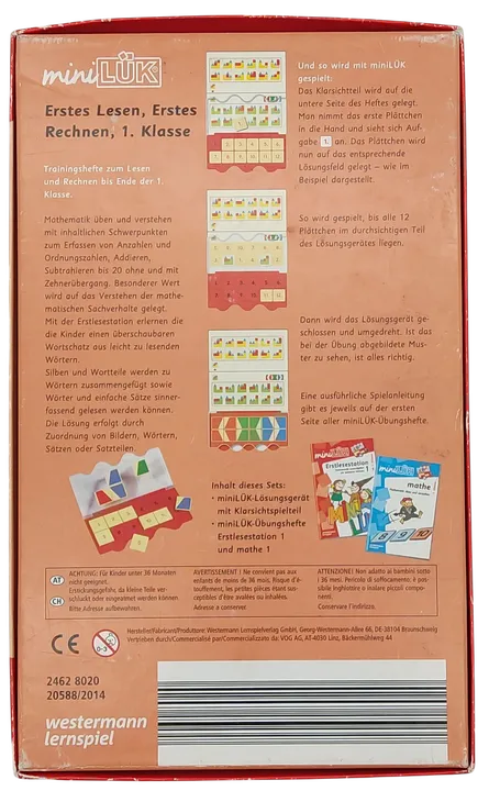 MINI LÜK - Erstes Lesen, Erstes Rechnen 1. Klasse + 2 x LÜK Hefte - westermann lernspiel  - Bild 2
