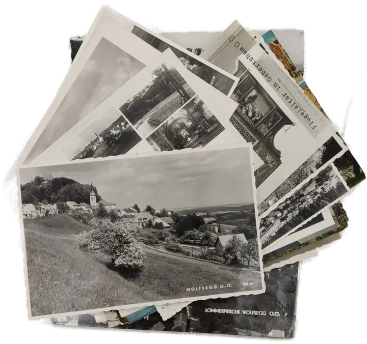 Konvolut alte Ansichtskarten aus Oberösterreich 38 Stück gelaufen - Bild 1