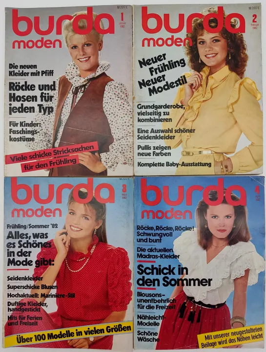 Burda Modezeitschrift 10 Hefte 1982 - Bild 1