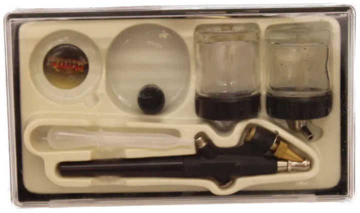 Mauk Airbrush Kompressor-Set inkl. Pistole, Schlauch & Zubehör - Bild 3