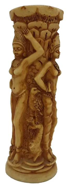 Dekorativer Kerzenhalter / Figurenvase – exotisches Damenmotiv - Bild 3