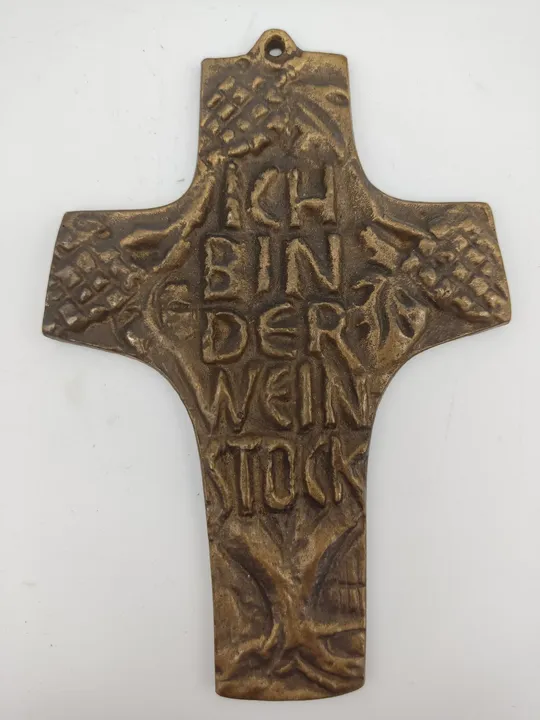 Messing Wandkreuz von Joseph Krautwald - Bild 1