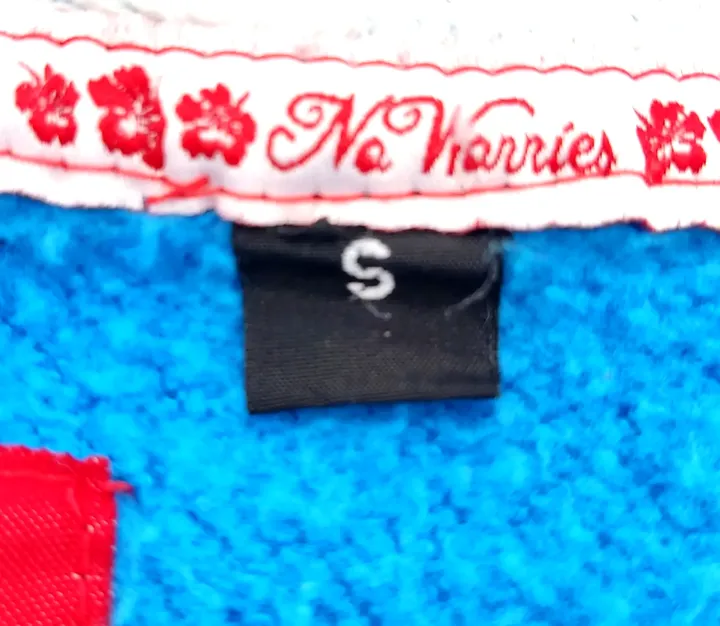 No Worries Surf Co Herren Hoodie hellblau - Gr.S - Bild 6