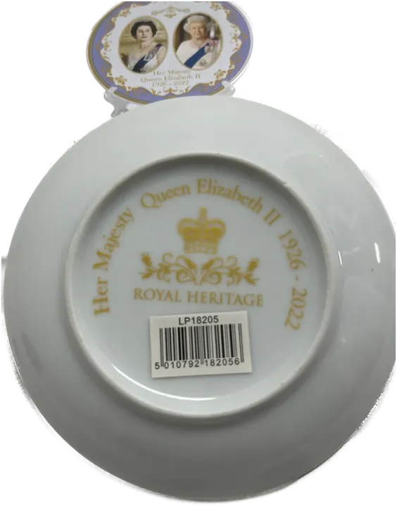 Gedenkteller Queen Elizabeth 11,5 cm - Neu & Originalverpackt - Bild 3