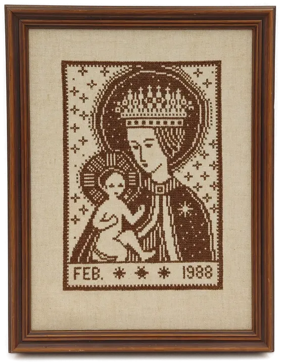Heilige Maria mit Jesus Kind Stickbild - Bild 4
