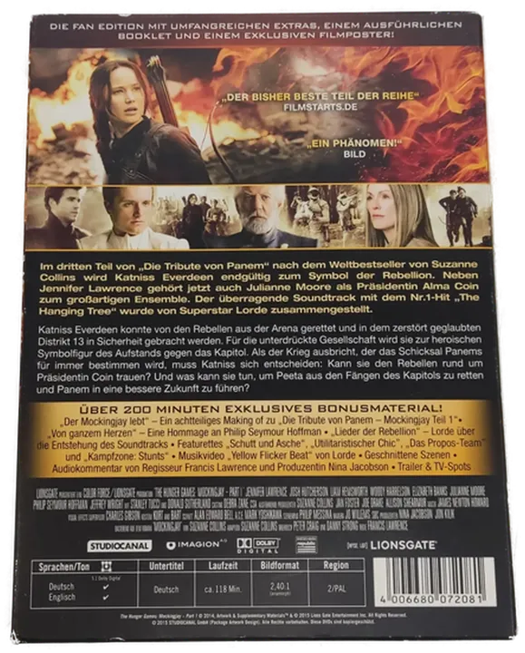 2 DVD's Die Tribute von Panem 