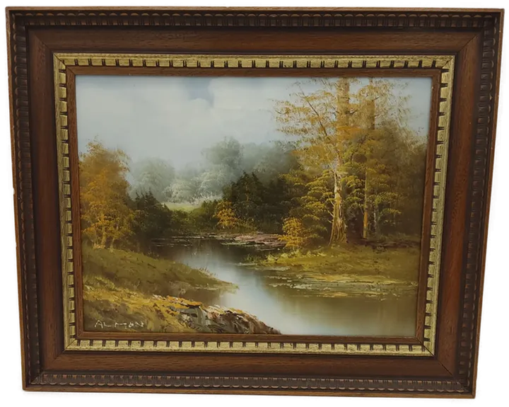 Almon (d) Baldwin 1800-1870 - landscape - Öl auf Leinwand 42x52 incl Rahmen  - Bild 1